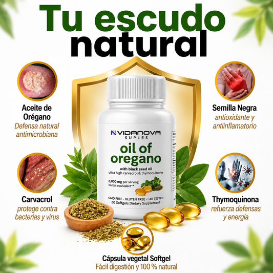 Aceite Orégano Cápsulas 50% DE DESCUENTO