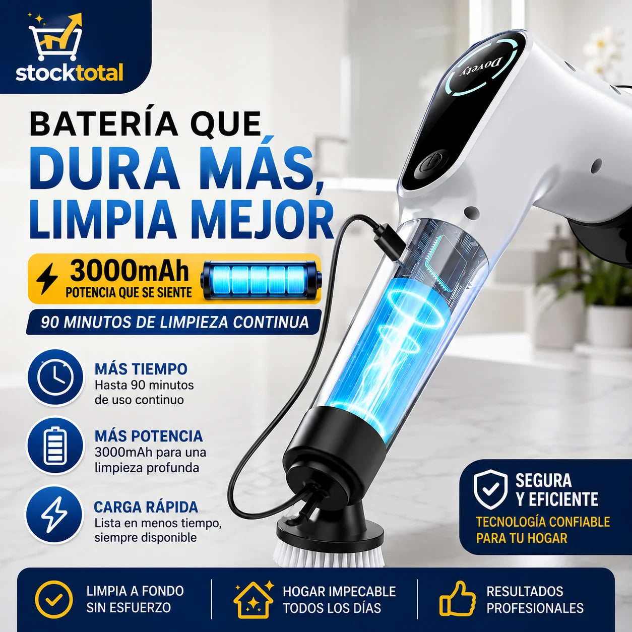 Cepillo Eléctrico 50% de DESCUENTO incluye 9 accesorios GRATIS