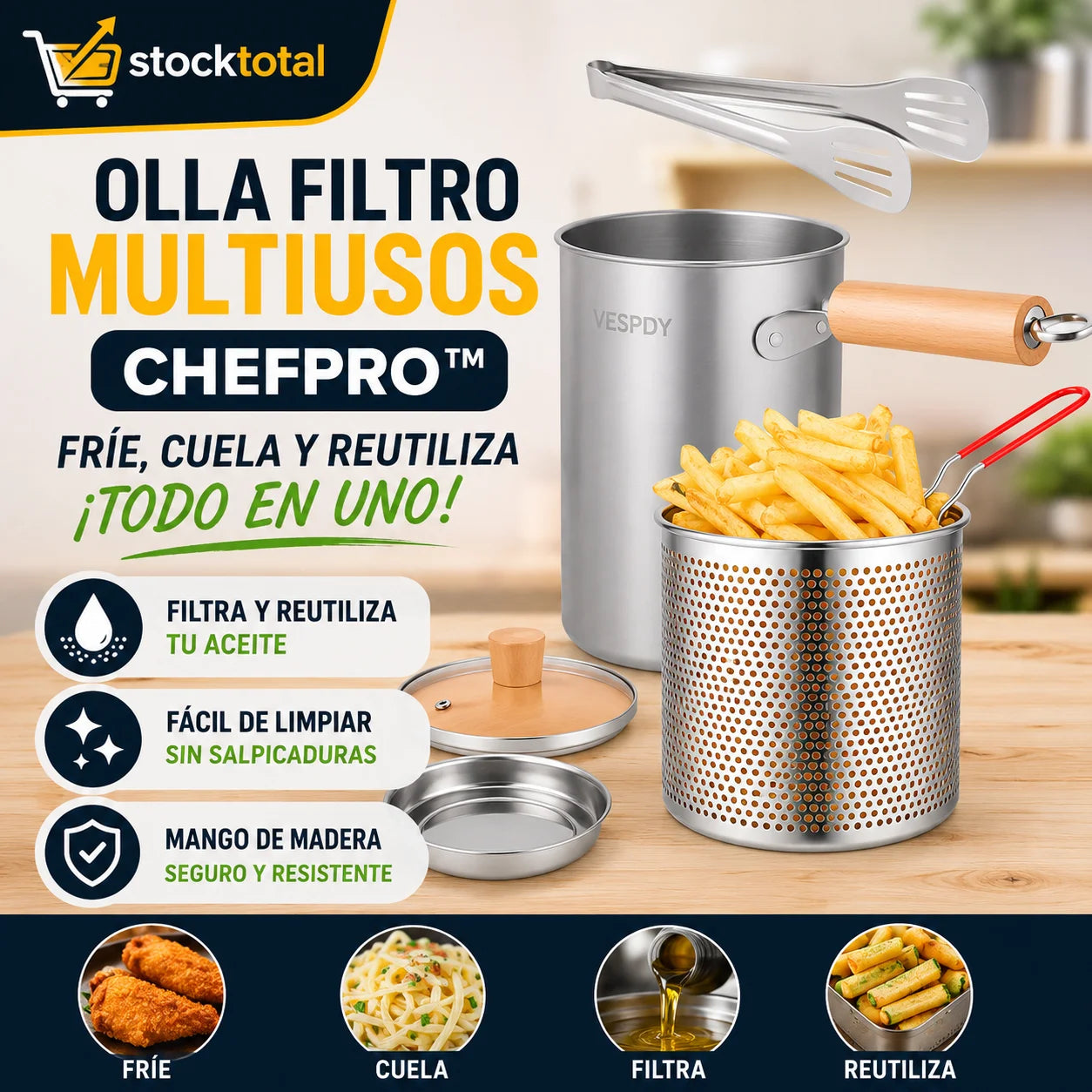 Olla Freidora ChefPro | 50% de DESCUENTO