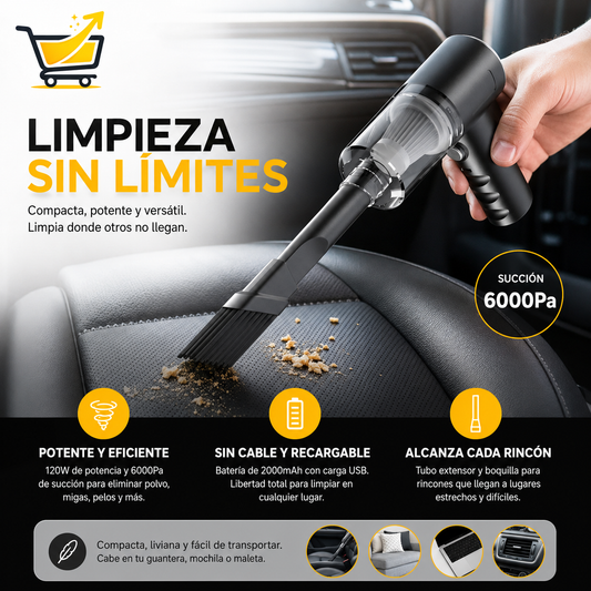 Aspiradora Auto 3 en 1 con 50% DE DESCUENTO