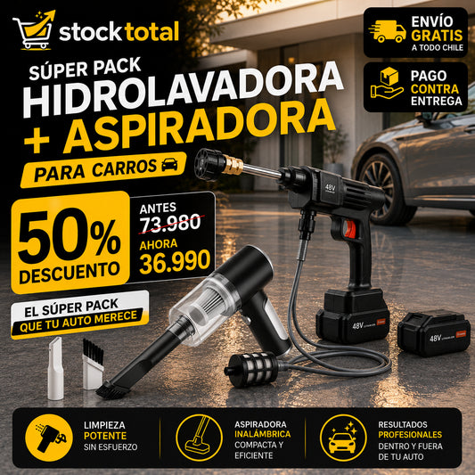 OFERTA 2x1: ASPIRADORA + HIDROLAVADORA