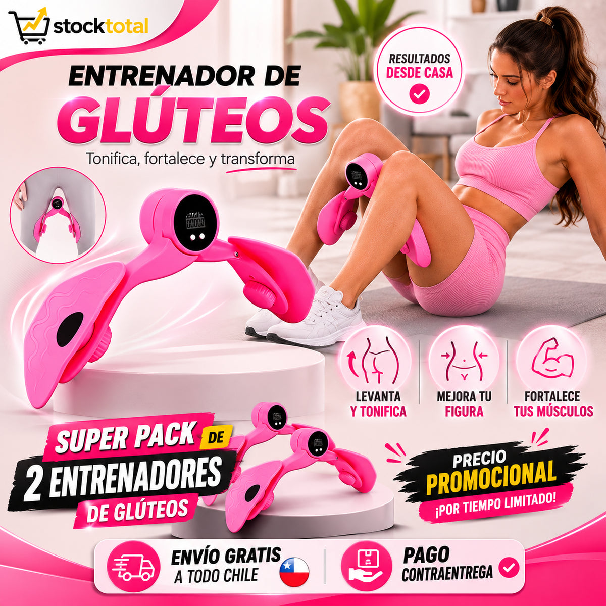 Pack x2 Ejercitador de Glúteo