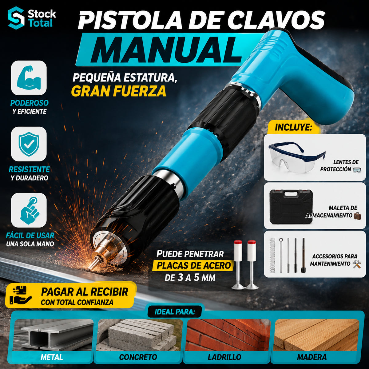 Pistola de Clavos Manual | 50% de descuento