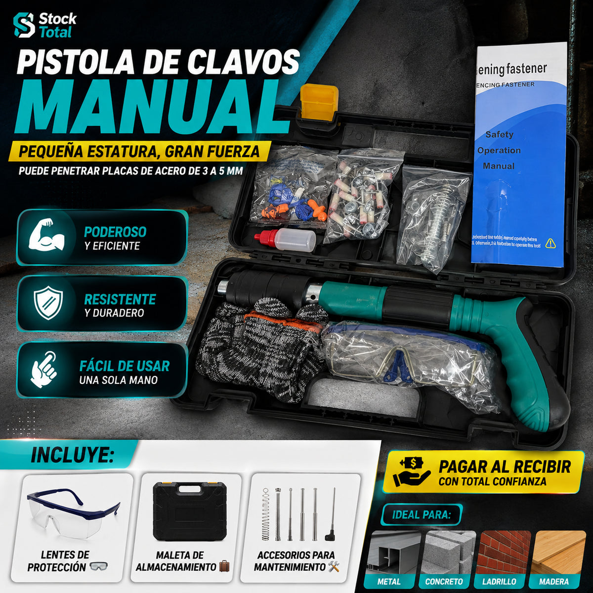 Pistola de Clavos Manual | 50% de descuento
