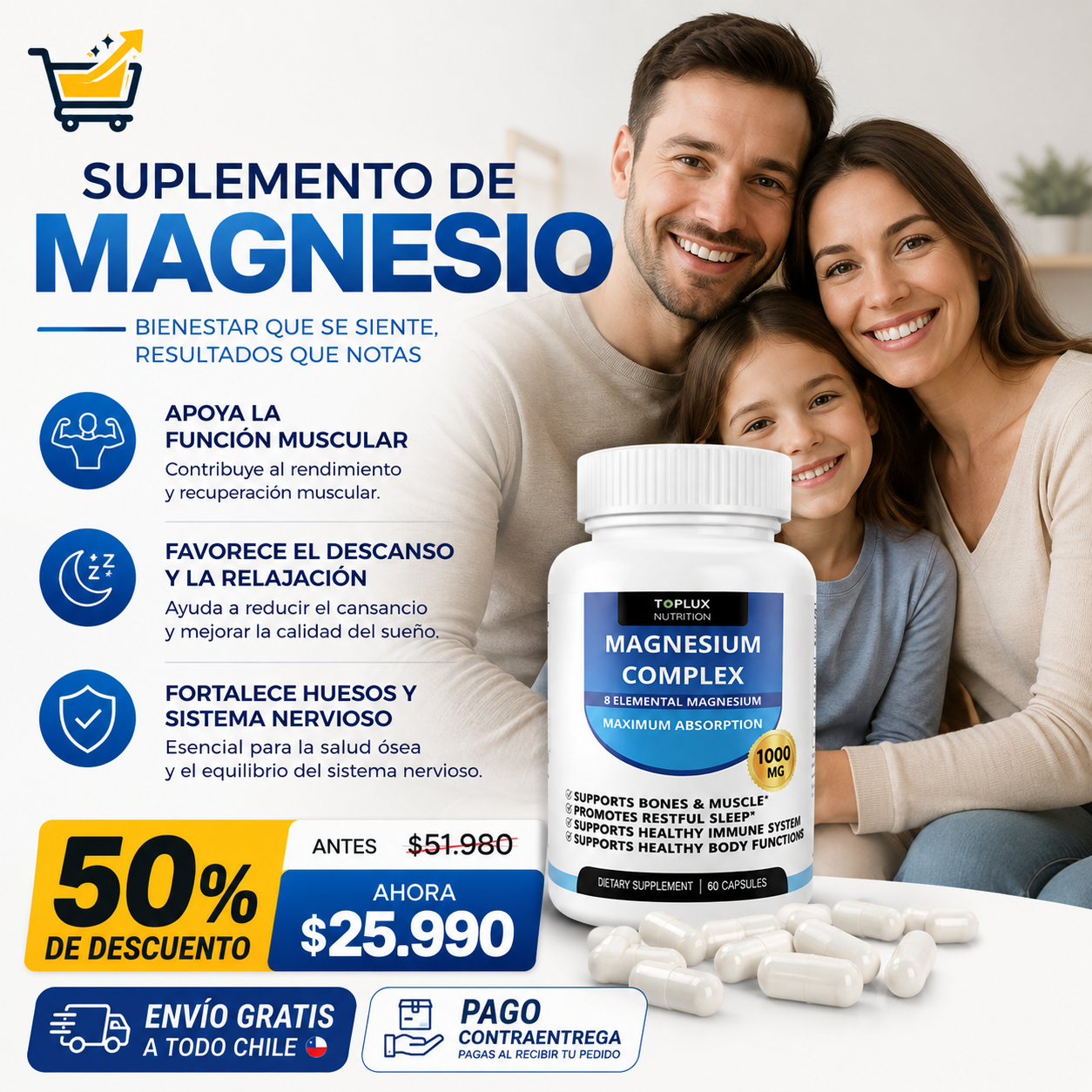 Suplemento Magnesium Complex 8 En 1