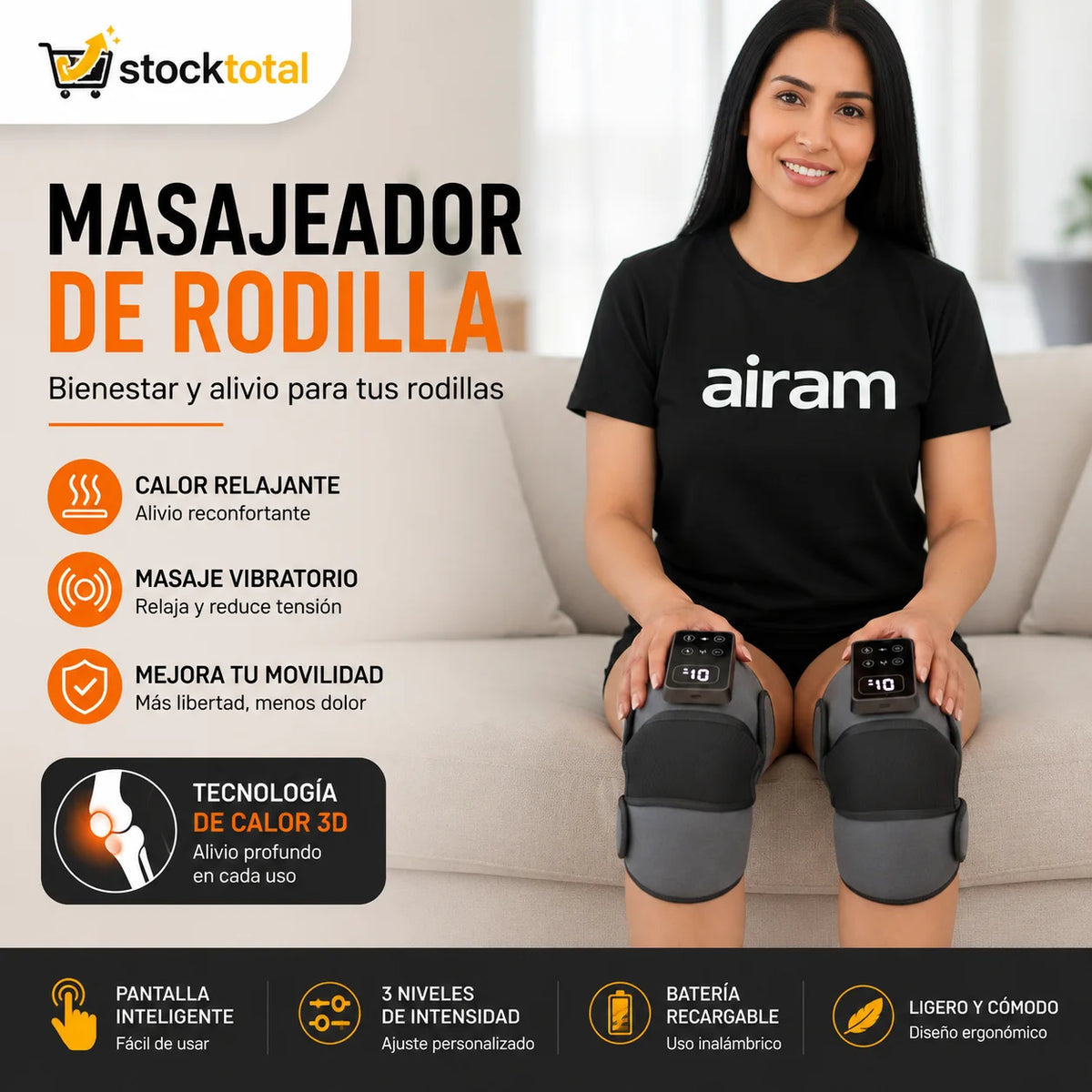 Masajeador de Rodilla Inalámbrico | 50% de Descuento