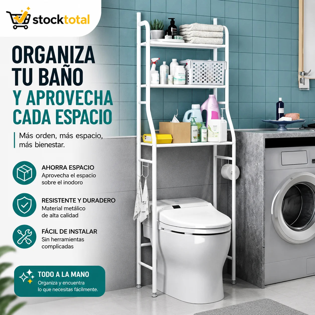 Organizador de Baño | 50% de Descuento