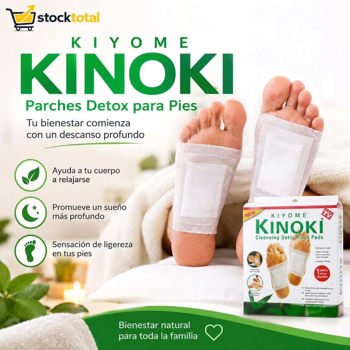 Kinoki Pack Full 50 a MITAD DE PRECIO