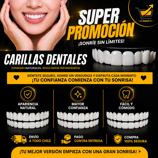 Pack de 3 Carillas Dentales con 50% de DESCUENTO