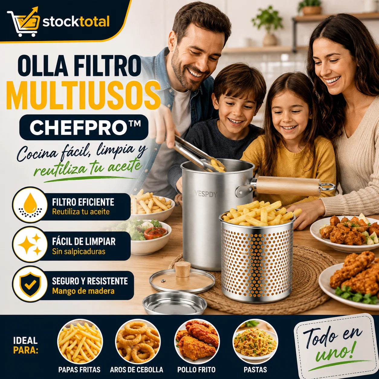 Olla Freidora ChefPro | 50% de DESCUENTO