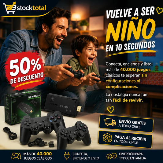 Consola Retro Pro | 50% de DESCUENTO