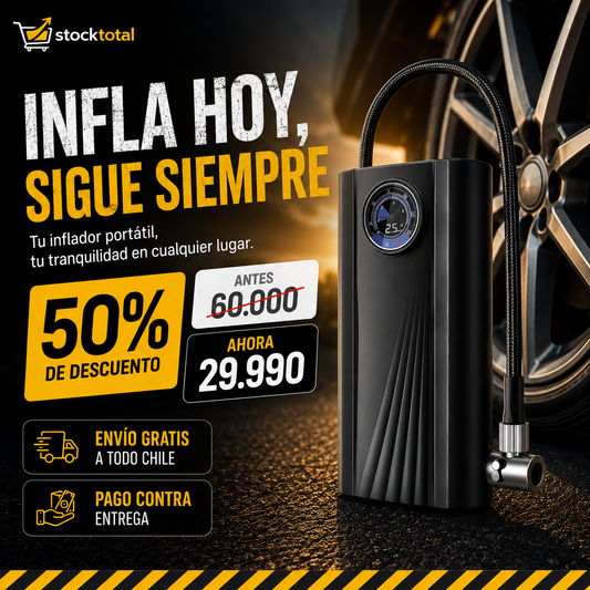 💨 TurboInfla – Compresor Portátil Auto