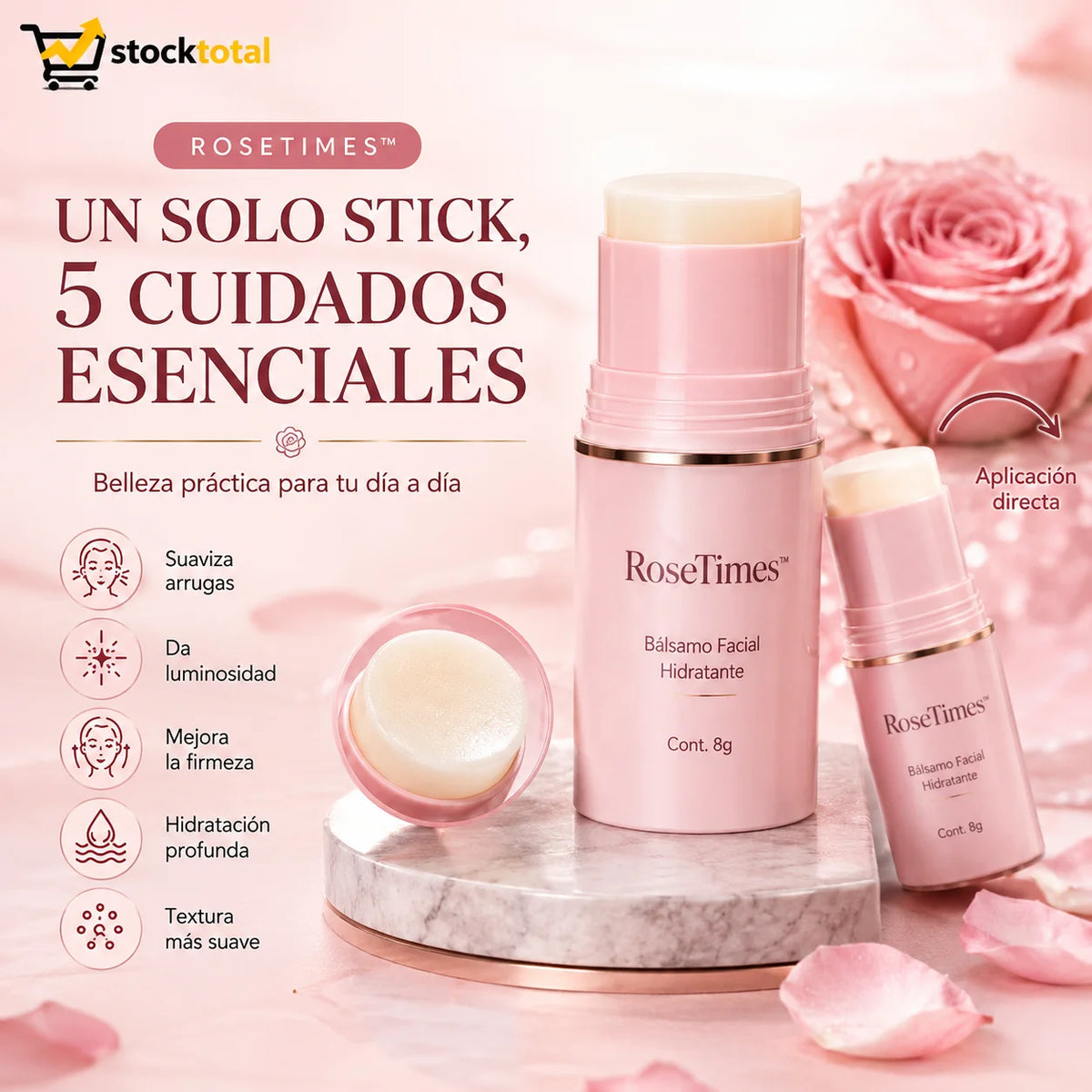 Balsamo Facial Hidratante Antiarrugas 2x1
