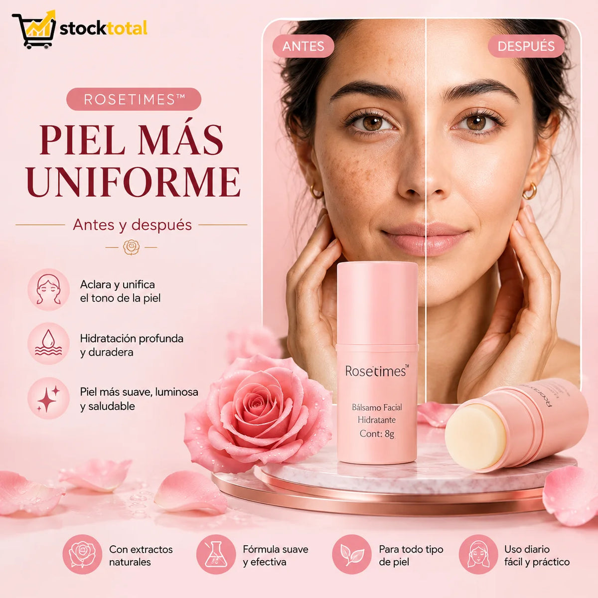 Balsamo Facial Hidratante Antiarrugas 2x1
