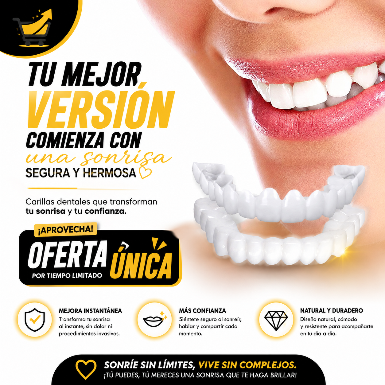 Pack de 3 Carillas Dentales con 50% de DESCUENTO