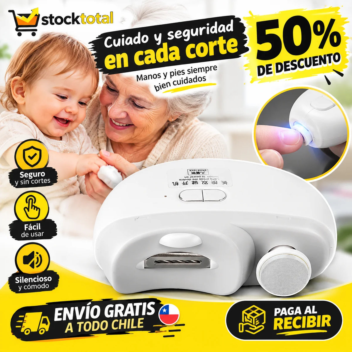 Corta Uñas Eléctrico | 50% de DESCUENTO