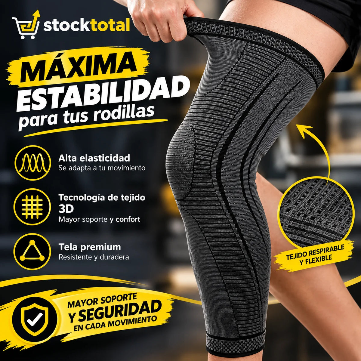 La Rodillera Larga De Compresión SUPER PACK 2X1