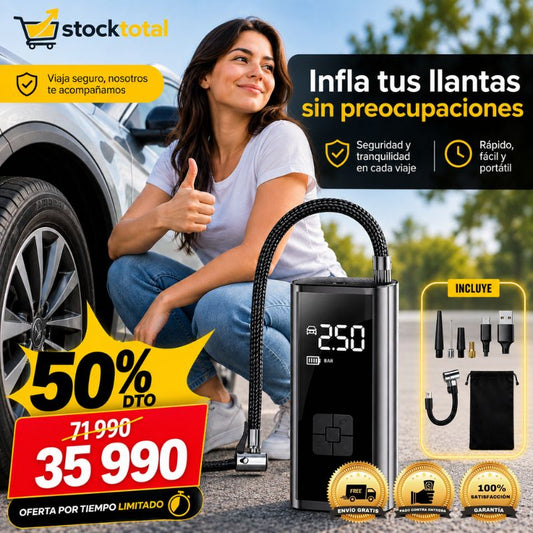 Compresor Electrico portatil con 50% DE DESCUENTO 🤯
