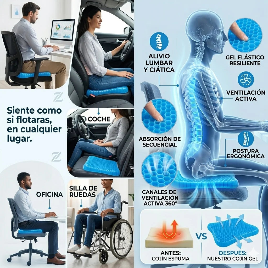 Cojín Ortopédico Gel con 50% de DESCUENTO