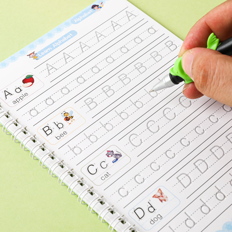 2 Set de 8 Cuadernos Mágicos para Caligrafía Infantil | Reutilizables
