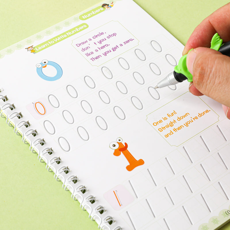 2 Set de 8 Cuadernos Mágicos para Caligrafía Infantil | Reutilizables