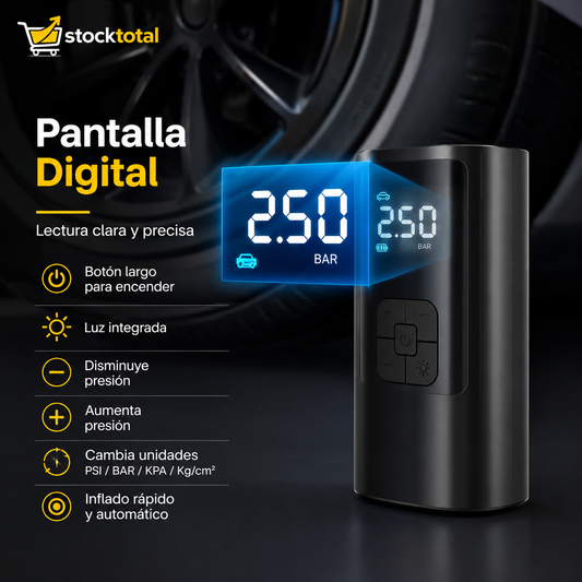 Compresor Electrico portatil con 50% DE DESCUENTO 🤯
